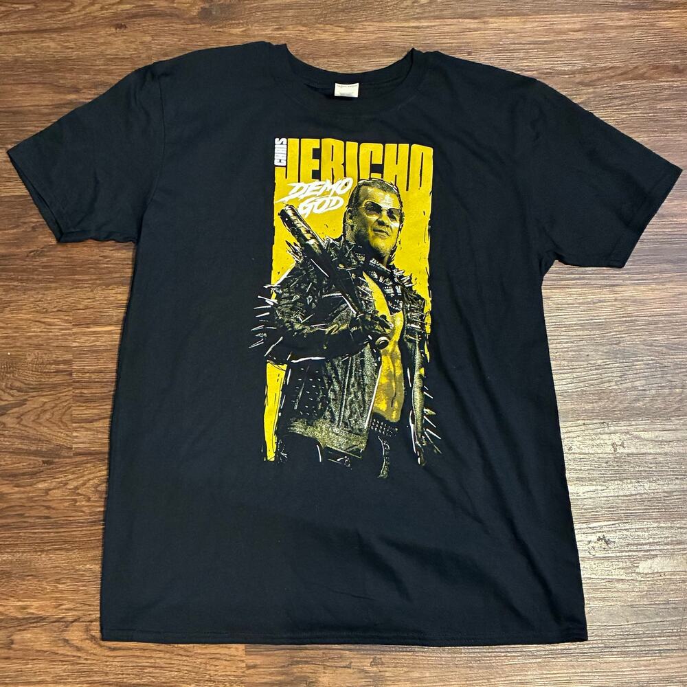 Chris Jericho Demo God T-Shirt Large AEW Wrestling Tee Pro Wrestling Loot
